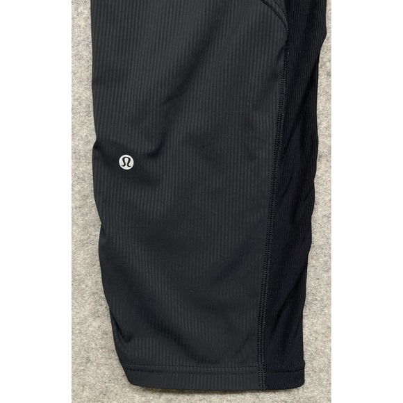 Lululemon Dance Studio Mid Rise Cropped Pants Black 10 - Picture 7 of 16